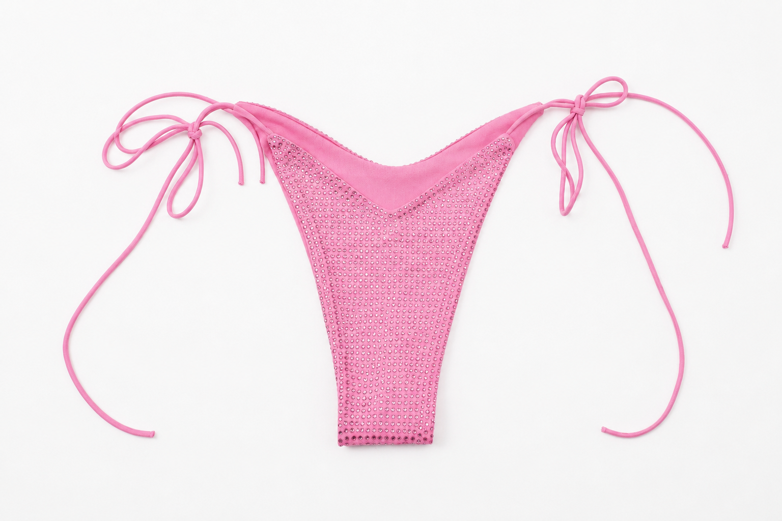 Lori V-Cut Bikini Bottoms - Bubble Gum Pink